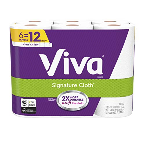 Toallas de Papel Viva Signature Choose-A-Sheet, Suaves y Resistentes, Blancas, Paquete de 6 unidades - imagen 3