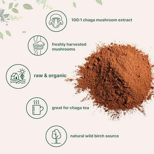 Extracto de Hongo Chaga Orgánico Micro Ingredients, 10 oz | 100:1 Cosechado en la Naturaleza | Apoya el Sistema Inmunológico y Antioxidantes | Ideal - imagen 3