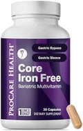 Multivitamínico Bariátrico Procare Health sin Hierro (30 Cápsulas Veganas de Disolución Rápida) - Vitaminas para Manga Gástrica y Bypass Gástrico - imagen 1