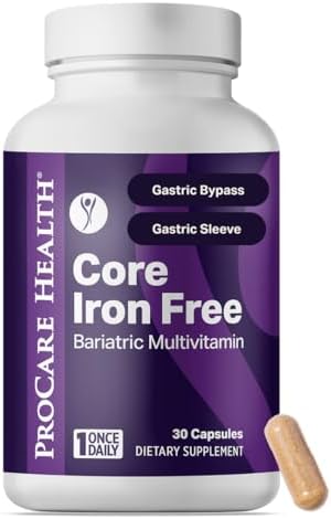 Multivitamínico Bariátrico Procare Health sin Hierro (30 Cápsulas Veganas de Disolución Rápida) - Vitaminas para Manga Gástrica y Bypass Gástrico - imagen 1