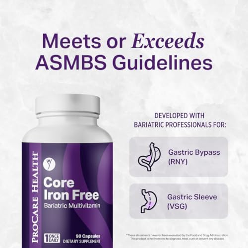 Multivitamínico Bariátrico Procare Health sin Hierro (30 Cápsulas Veganas de Disolución Rápida) - Vitaminas para Manga Gástrica y Bypass Gástrico - imagen 4