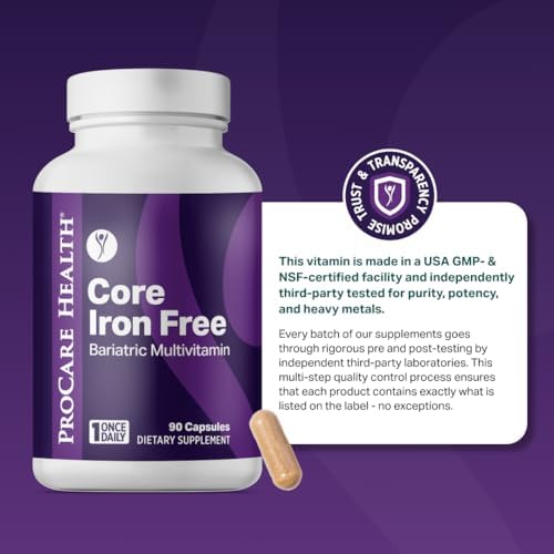 Multivitamínico Bariátrico Procare Health sin Hierro (30 Cápsulas Veganas de Disolución Rápida) - Vitaminas para Manga Gástrica y Bypass Gástrico - imagen 7