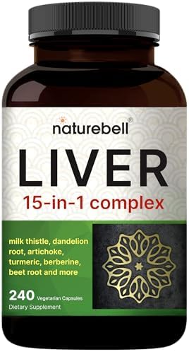 Complejo Hepático 15 en 1, 240 Cápsulas Vegetales | Mezcla de Hierbas y Minerales - Cardo Mariano, Raíz de Diente de León, Alcachofa, Aceite de - imagen 1