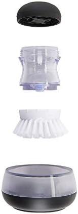 Set de Almacenamiento OXO Good Grips de 2 Piezas con Cepillo de Palma y Dispensador de Jabón, Cerda de Nylon, Color Negro, Soporte - imagen 5