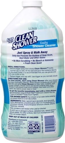 Set de 2 limpiadores líquidos sin fragancia para bañera y azulejos Clean+Shower, 60 oz. - imagen 2