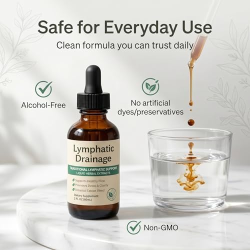 Gotas de Drenaje Linfático, Mezcla Herbal con Saúco y Equinácea, 2 fl. oz – Promueve la Salud General y el Drenaje Eficiente del Sistema Linfático. - imagen 6