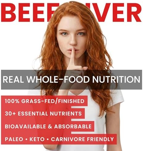 Cápsulas de Hígado de Res Alimentado con Pasto Bloomeo | 240 Contenidos, 750mg Cada Uno | Fuente Natural de 30+ Nutrientes Bio disponibles: Vitamina - imagen 2