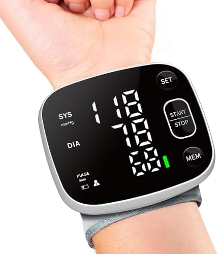 Monitor de Presión Arterial Recargable para Uso en Casa, Automático con Manguito Ajustable, 2 * 120 Lecturas, Memoria para 2 Usuarios y Funda de - imagen 1