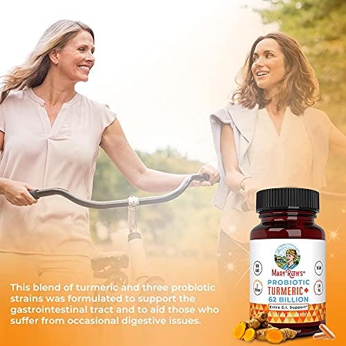 MaryRuth Organics Probióticos de Cúrcuma + Soporte Digestivo Extra | 62 Mil millones CFU | Ingredientes Orgánicos | Cápsulas Veganas de Cúrcuma | 60 - imagen 3