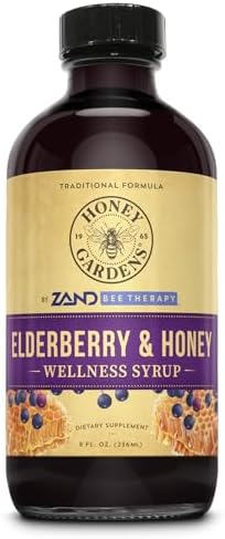 Jarabe Inmunológico de Saúco y Miel Honey Gardens - Jarabe de Saúco Negro para Adultos y Niños, Suplemento Natural con Propóleo y Vinagre de Manzana - imagen 1