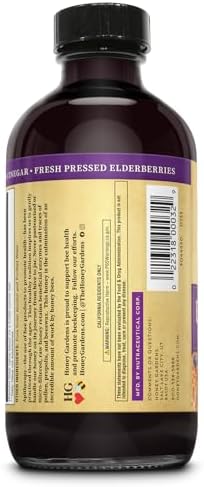 Jarabe Inmunológico de Saúco y Miel Honey Gardens - Jarabe de Saúco Negro para Adultos y Niños, Suplemento Natural con Propóleo y Vinagre de Manzana - imagen 3