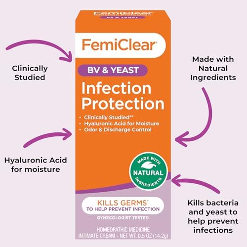 FemiClear Protección contra Infecciones de BV y Hongos - Crema Natural para el Cuidado Femenino - imagen 3