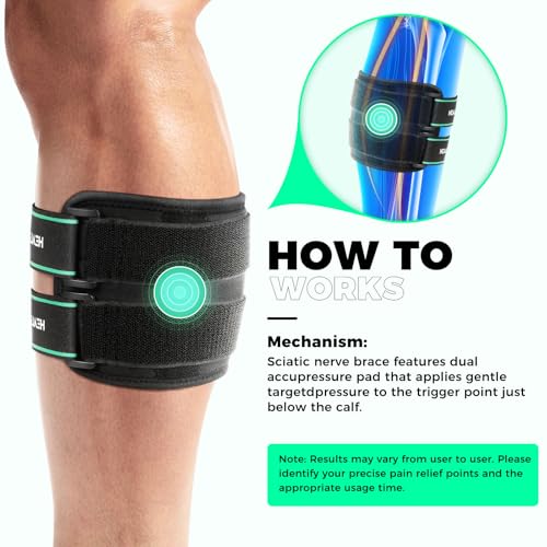Dispositivo de Alivio para el Dolor Ciático Healrecux, Faja con Almohadillas de Presión y Compresión Dirigida para Dolor en Nervio Ciático, Espalda - imagen 4