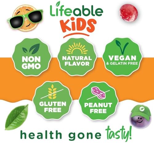 Gomitas de Vitamina D3 K2 para Niños Lifeable | 500iu D3 y 100mcg K2 | Suplementos Deliciosos para Huesos e Inmunidad | 60 Gomitas - imagen 4
