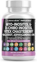 Suplemento de Fertilidad Clean Nutraceuticals Myo-Inositol & D-Chiro Inositol 2050mg 40:1 - Vitaminas Prenatales para Mujeres con Ashwagandha, Maca, - imagen 1