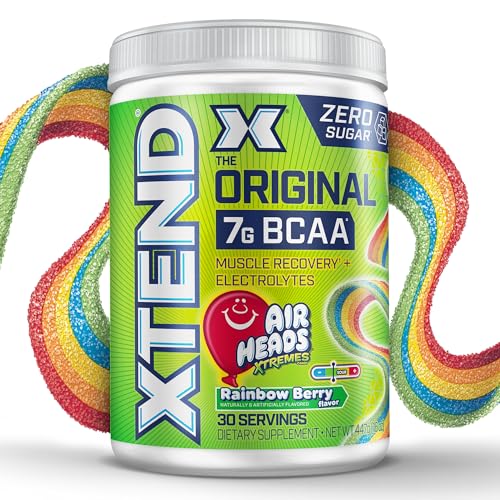 Xtend Original Polvo BCAA, 7g de BCAAs y 2.5g de L-Glutamina para Recuperación Muscular, Hidratación y Músculo Magro, Sin Azúcar, Sabor Airheads - imagen 4