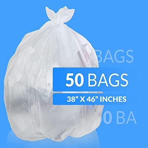 Bolsas de Basura Reli de 40 a 45 Galones, Resistentes | 50 Bolsas Transparentes para Limpieza a Fondo - imagen 2