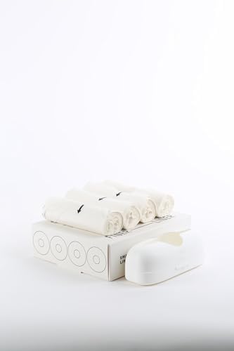 Kit de Forros para Botes FINER LINER, incluye 1 dispensador recargable y 4 rollos de forros para bolsas de basura sin fragancia (40 piezas en total), - imagen 3