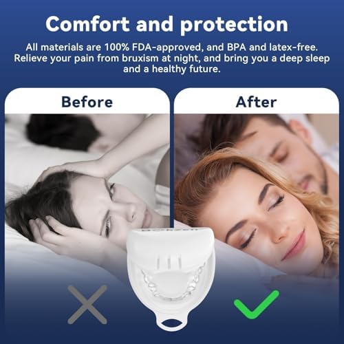 Bokzen Férula Dental Infantil para Bruxismo, Paquete de 8, Guardas Nocturnas Personalizables, Detalles Cómodos, Transparente - imagen 6