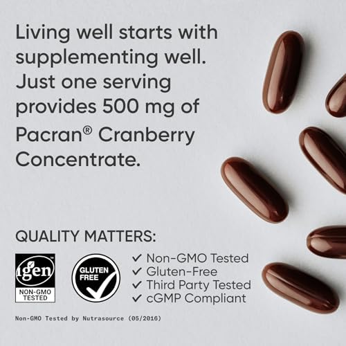 Suplemento de Complejo de Frutas de Arándano Sports Research® - Softgels para el Apoyo de la Salud del Tracto Urinario - Con Pacran® y Vitaminas C y - imagen 4