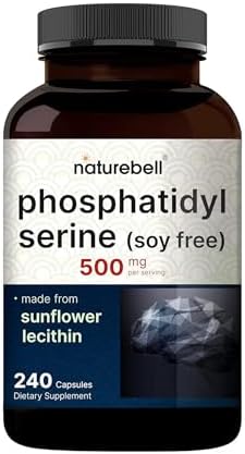 NatureBell Fosfatidilserina 500mg - 240 Cápsulas - Apoyo a la Salud Cerebral para Hombres y Mujeres* - Lecitina de Girasol Bioavailable - Suplemento - imagen 1