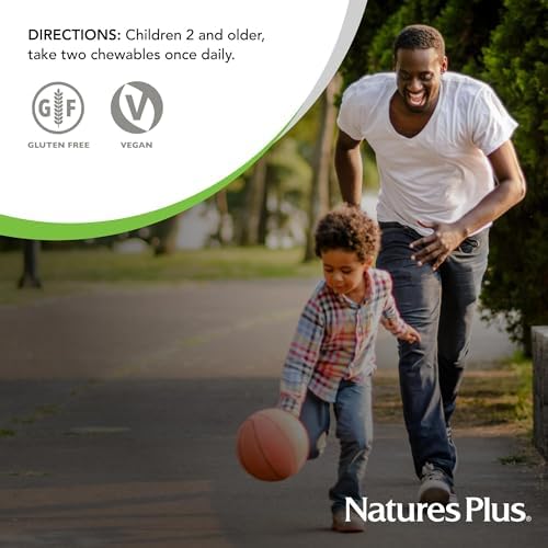 Multivitamínico Infantil NaturesPlus Animal Parade Gold - Sabor Cereza, Naranja y Uva - 120 Tabletas Masticables en Forma de Animales - Vegetariano, - imagen 6