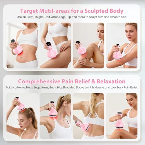Masajeador de Drenaje Linfático, Herramienta Anticelulitis para Muslos y Abdomen, Reducción de Estrías y Celulitis, Masajeador Manual para Alivio de - imagen 7