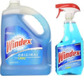 Limpiador de Cristales Windex Original, 1 botella con spray + 128 oz. líquidas de recarga - Total 160 oz. líquidas - imagen 1