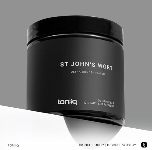 Cápsulas de Hierba de San Juan Toniiq 1,000mg - Extracto 4X Concentrado - 0.3% Hipericina - Alta Pureza y Biodisponibilidad - 120 Cápsulas - imagen 3
