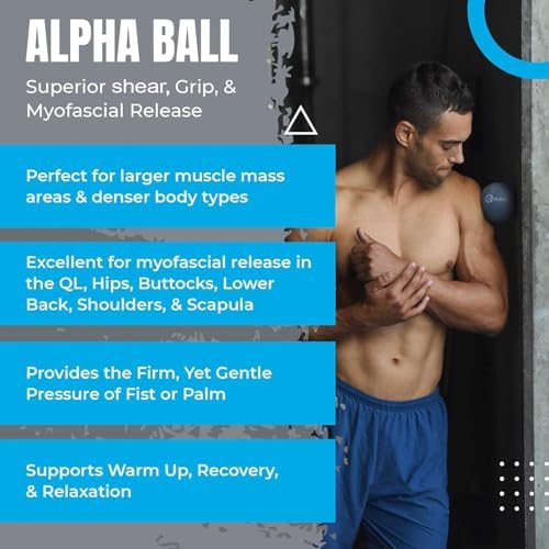 Tune Up Fitness – Alpha Ball | Pelota Grande de Terapia | Pelota de Masaje para Liberación Miofascial y Alivio del Dolor - Espalda, Hombros, - imagen 2