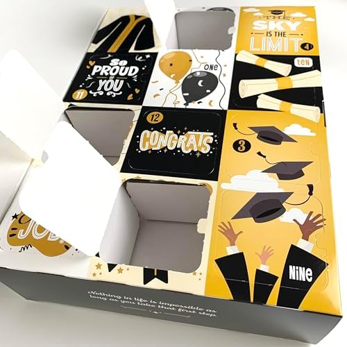 Caja de Regalo Vacía para Graduación, 12 Días de Empaque de Regalos, Caja de Lujo de Papel, Caja de Empaque - imagen 5