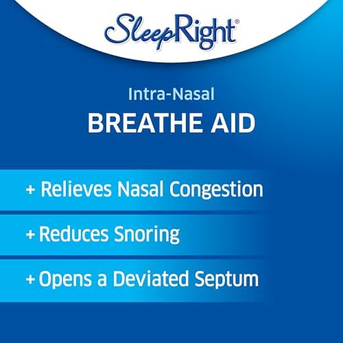 SleepRight Intra-Nasal Breathe Aids - Dilatadores Nasales para Reducir Ronquidos, 2 Paquetes (4 Unidades) - imagen 7