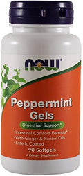 Geles de Menta Now Foods con Aceites de Jengibre y Hinojo, 90 Softgels (Paquete de 2) - imagen 1