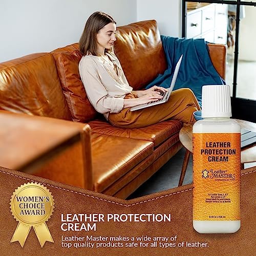 CREMA PROTECTORA DE CUERO LEATHER MASTER 250ML - Limpiador y Acondicionador para Sofás, Ropa, Bolsos, Zapatos y Cuero de Autos, Fórmula a Base de Agua - imagen 4