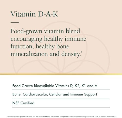 Natura Health Products D-A-K (ADK) – D3 5000 UI, K2 50 mcg, K1 550 mcg y Vitamina A 1000 UI – Soporte Óseo, Cardiaco e Inmunológico – 60 Cápsulas - imagen 3