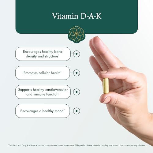 Natura Health Products D-A-K (ADK) – D3 5000 UI, K2 50 mcg, K1 550 mcg y Vitamina A 1000 UI – Soporte Óseo, Cardiaco e Inmunológico – 60 Cápsulas - imagen 4