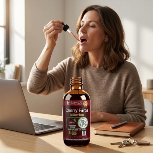 Rejuvica Health Cherry Force Gotas Líquidas de Cereza Montmorency 2 Fl Oz | Soporte para Articulaciones y Ácido Úrico | Ayuda con Inflamación, Sueño - imagen 5