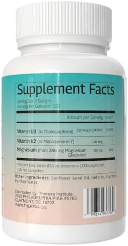 Suplemento de Vitamina D3 K2 10000 IU - Fórmula Extra Fuerte con 10,000 IU de Vitamina D3 + K2 MK-7 200 mcg y Complejo de Magnesio Glicinato - 300 - imagen 2