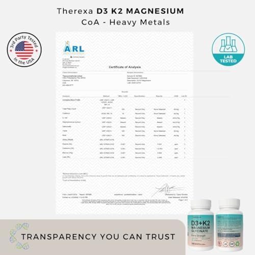 Suplemento de Vitamina D3 K2 10000 IU - Fórmula Extra Fuerte con 10,000 IU de Vitamina D3 + K2 MK-7 200 mcg y Complejo de Magnesio Glicinato - 300 - imagen 5