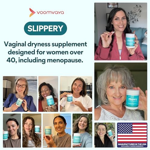 VoomVaya Slippery – Alivio para la Sequedad Vaginal en Mujeres Mayores de 40 Años – Hidratante Vaginal con Olmo Resbaladizo – 60 Cápsulas - imagen 2