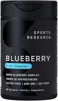 Cápsulas de Arándano Sports Research - Hechas con Arándanos Orgánicos y Aceite de Oliva Extra Virgen Orgánico - Sin OGM y Sin Gluten - 60 Softgels - imagen 1