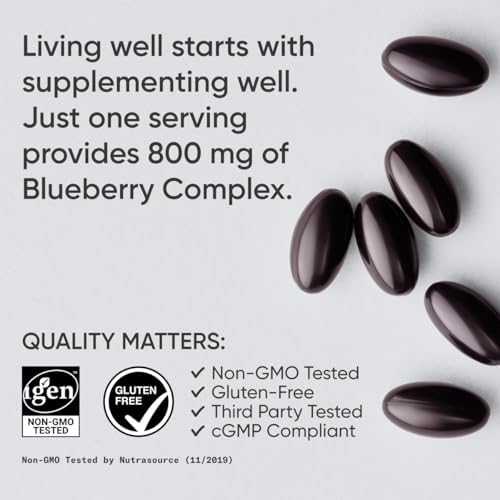 Cápsulas de Arándano Sports Research - Hechas con Arándanos Orgánicos y Aceite de Oliva Extra Virgen Orgánico - Sin OGM y Sin Gluten - 60 Softgels - imagen 4