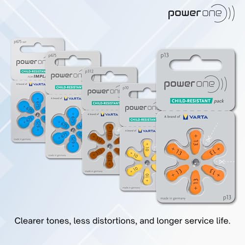 Baterías para Audífonos Powerone Tamaño 13 Zinc Aire P13 Paquete de 60 unidades - imagen 3