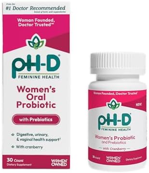 pH-D Soporte para la Salud Femenina - Probiótico para Mujeres con Mezcla de Prebióticos y Extracto de Arándano - Suplemento Oral - 30 Cápsulas - imagen 1