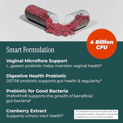 pH-D Soporte para la Salud Femenina - Probiótico para Mujeres con Mezcla de Prebióticos y Extracto de Arándano - Suplemento Oral - 30 Cápsulas - imagen 3