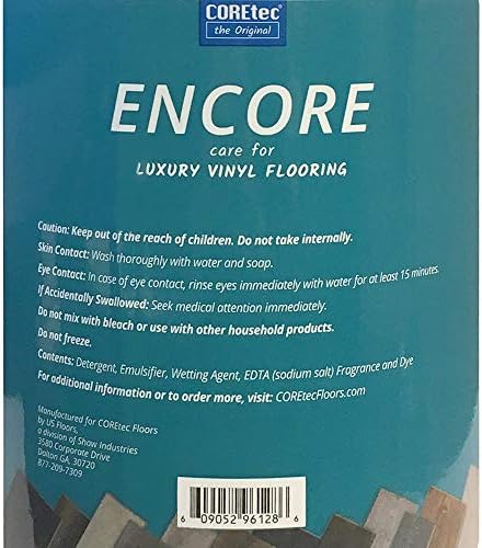 Limpiador COREtec ENCORE 03Z77 para Pisos de Vinilo de Lujo, Listo para Usar, Recarga de 1 Galón - imagen 2