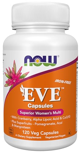 Suplementos NOW Foods, Multivitamínico Eve™ para Mujeres con Arándano, Ácido Alfa Lipoico y CoQ10, más Superfrutas - Granada, Acai y Mangostán, Sin - imagen 2