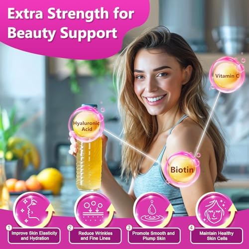 ZEBORA Polvo de Péptidos de Colágeno 50 Porciones - Colágeno Hidrolizado Tipo I II III V X con Ácido Hialurónico, Biotina y Vitamina C - Apoyo para - imagen 3