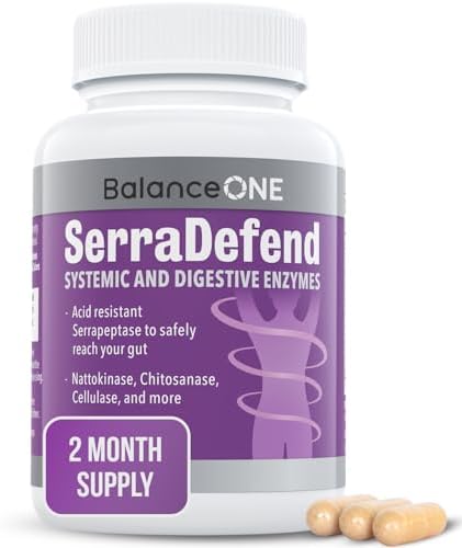 Balance ONE Disruptor de Biofilm – Suplemento de Enzimas Proteolíticas y Defensa con Serrapeptasa y Nattokinasa – Soporte Sistémico y Digestivo – 60 - imagen 1