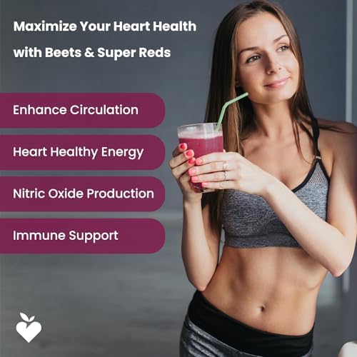 Suplemento en Polvo de Raíz de Remolacha NutraChamps para Circulación, Superalimento de Óxido Nítrico con Jugo de Remolacha, Super Rojos y Extracto - imagen 5